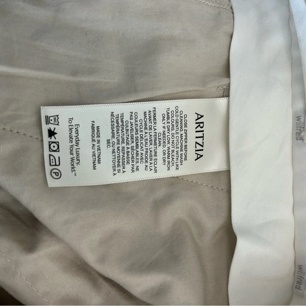 Wilfred effortless Straight Leg Linen-Blend Pants in Light Ivory